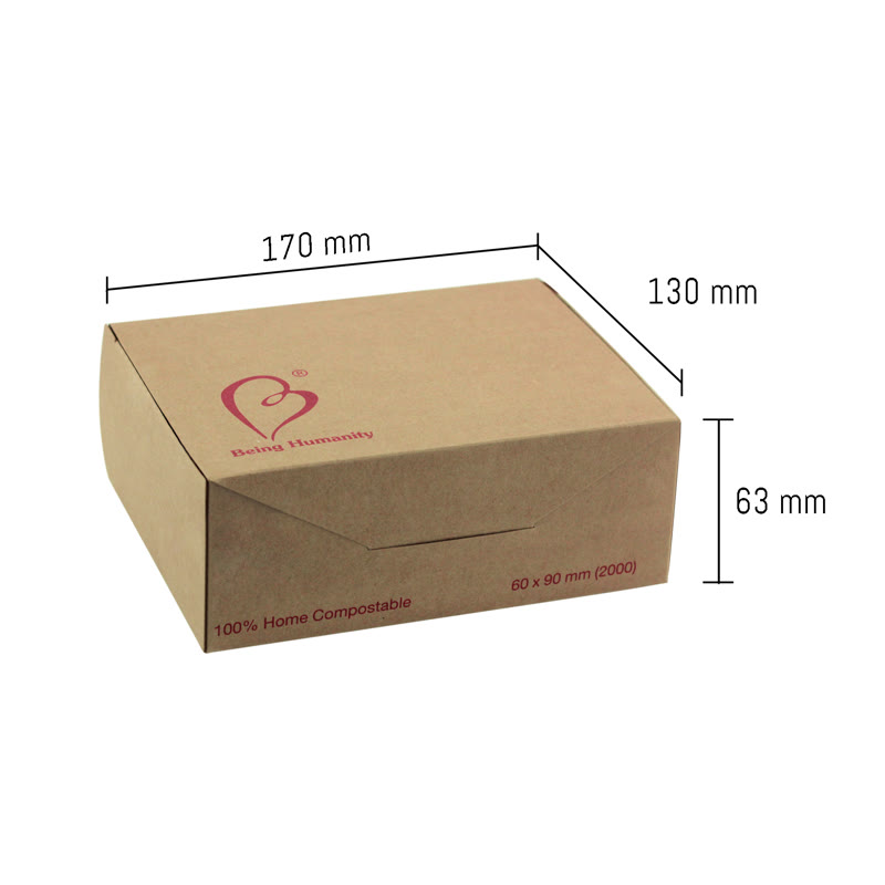 Larger fully compostable box